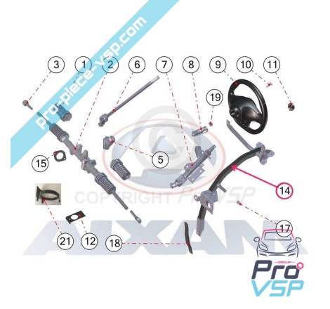 Steering column support