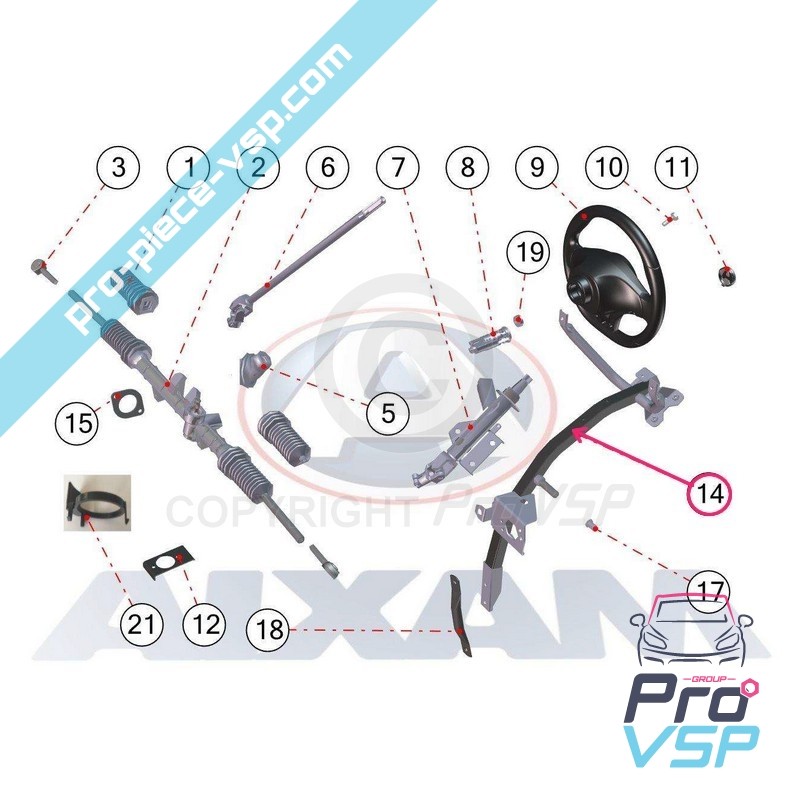 Steering column support