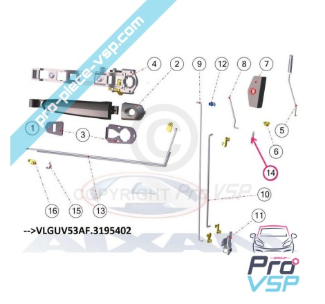Reminder spring door lock