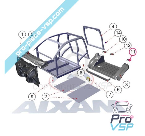 Bracket Sealing Rear Left Platform