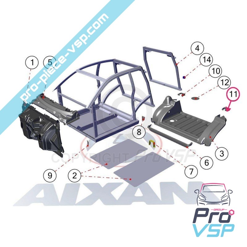 Bracket Sealing Rear Left Platform