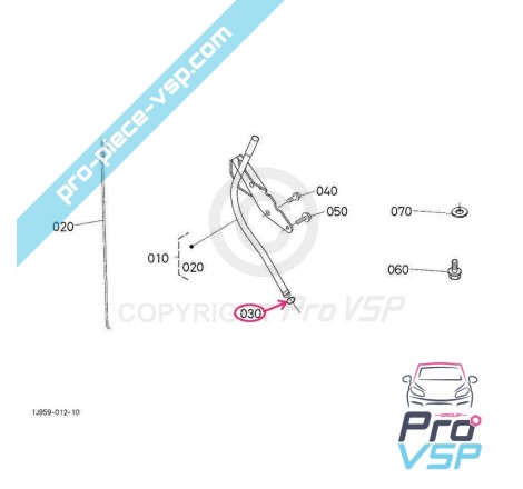 Oil gauge tube ring