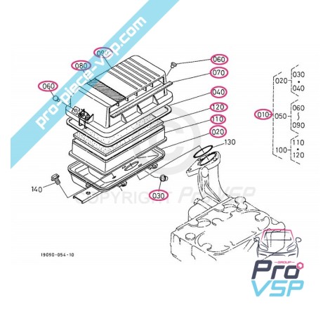 Complete air filter box