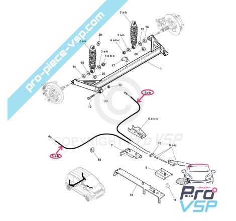 Handbrake cable