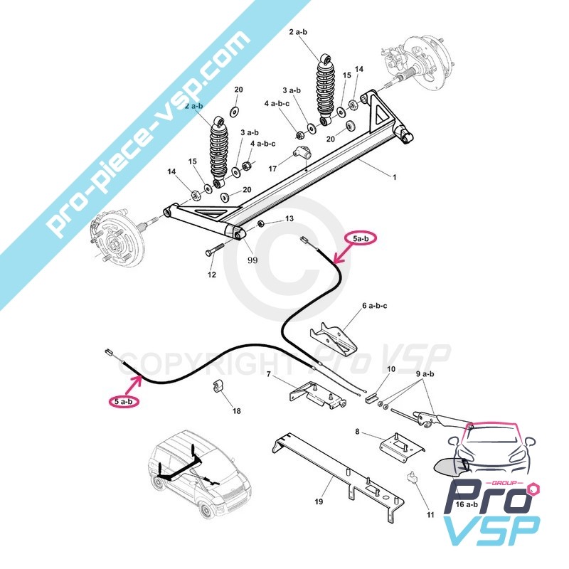 Handbrake cable