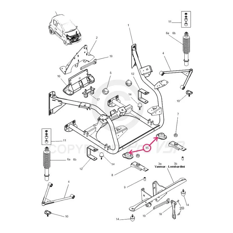 Stille Motorblock vor