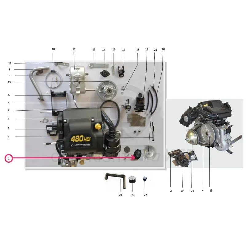 Silent motor block before