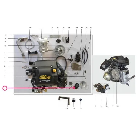 Silent motor block before