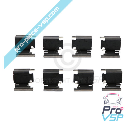 Staple spring brake pad spring