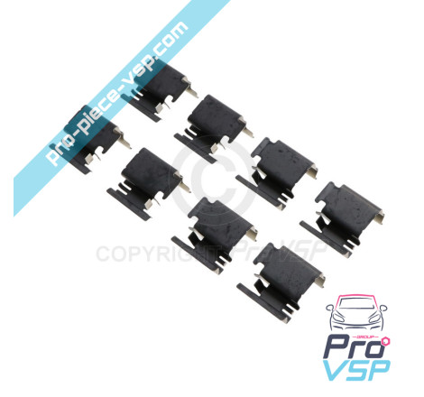 Staple spring brake pad spring