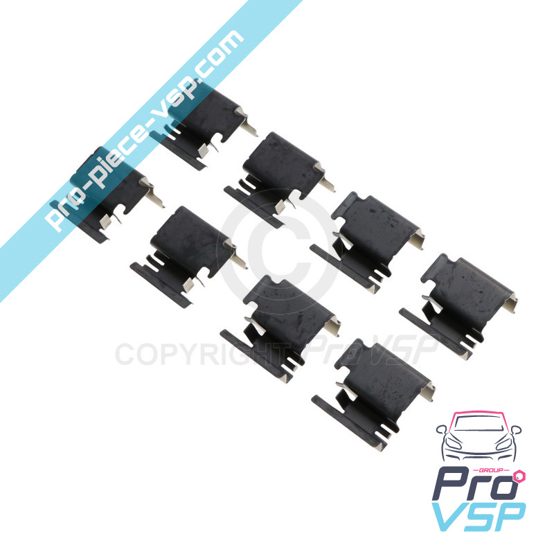 Staple spring brake pad spring