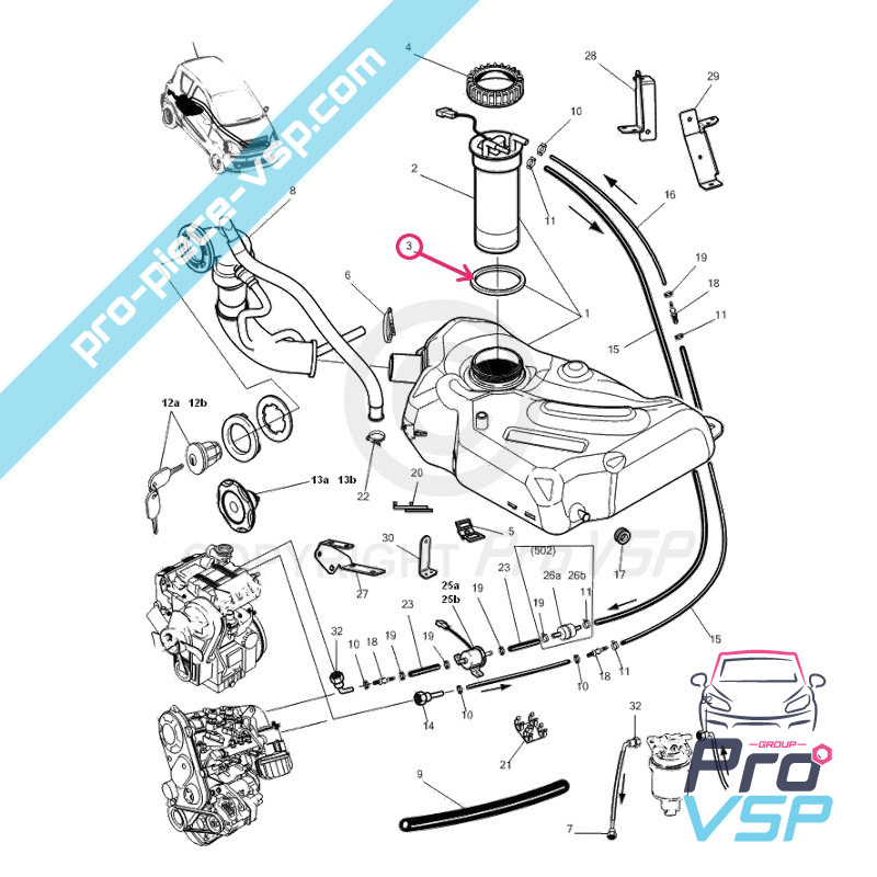 Fuel gauge gasket