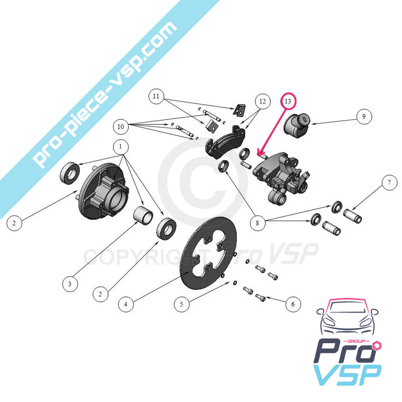 Rear brake caliper screws