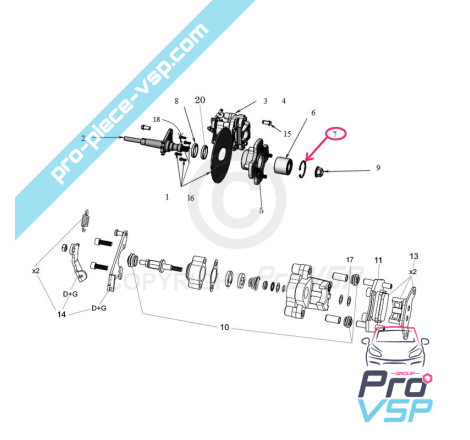 Left hub carrier