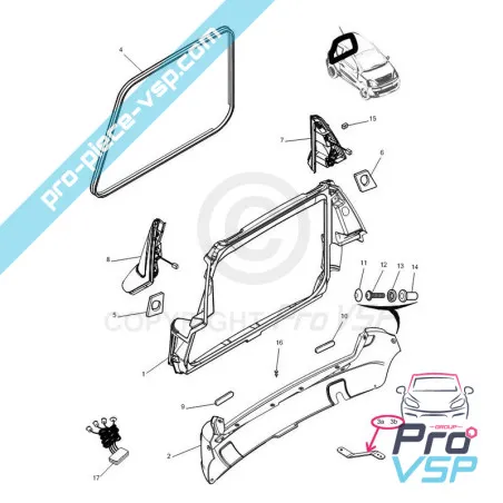 Rear bumper holder