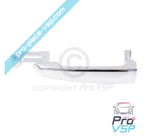 Chrome outdoor door handle