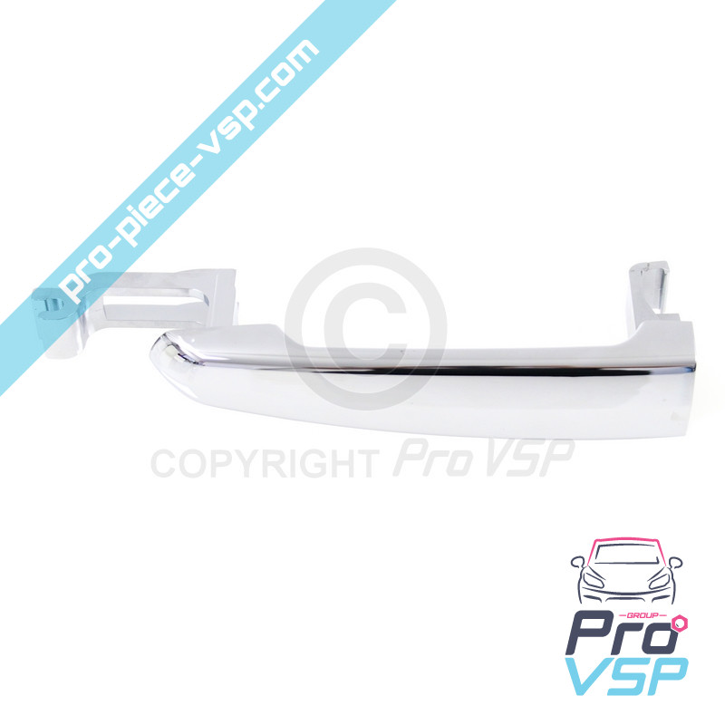Chrome outdoor door handle