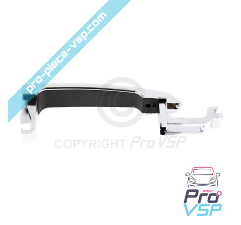 Chrome outdoor door handle