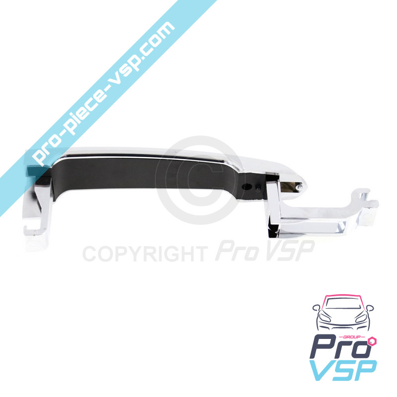 Chrome outdoor door handle