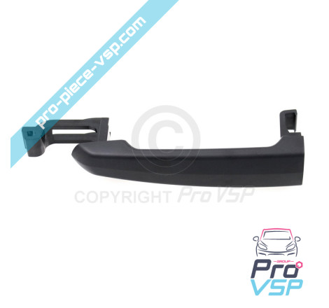 Black outdoor door handle