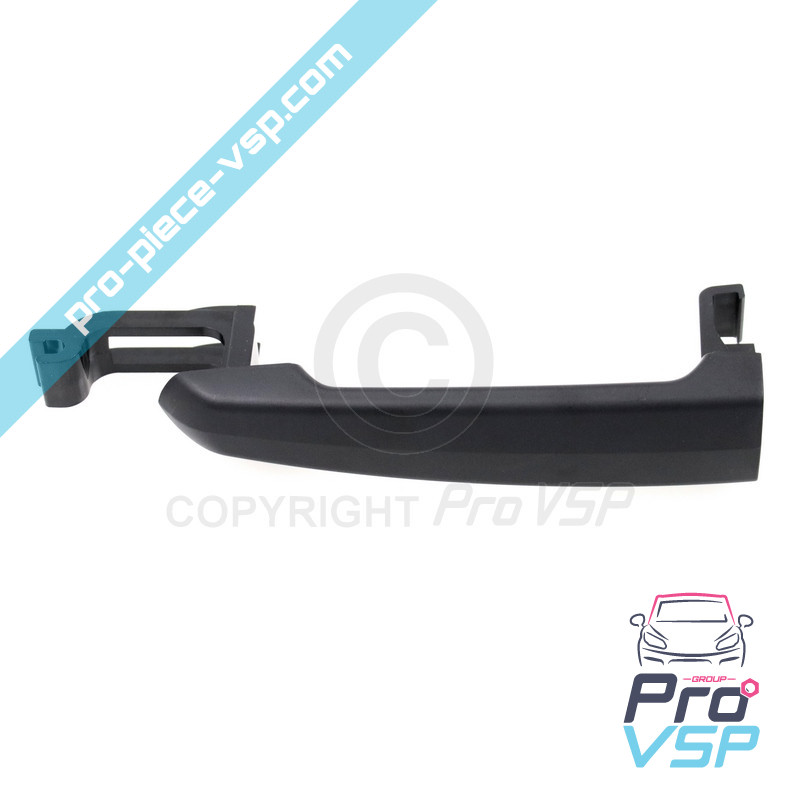 Black outdoor door handle