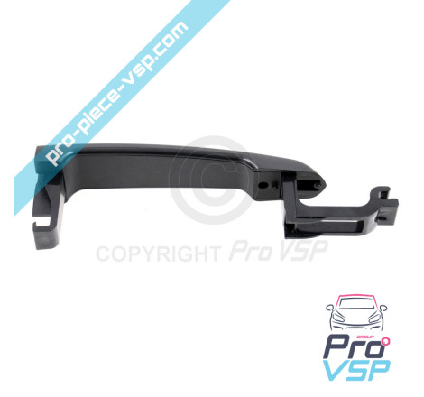 Black outdoor door handle