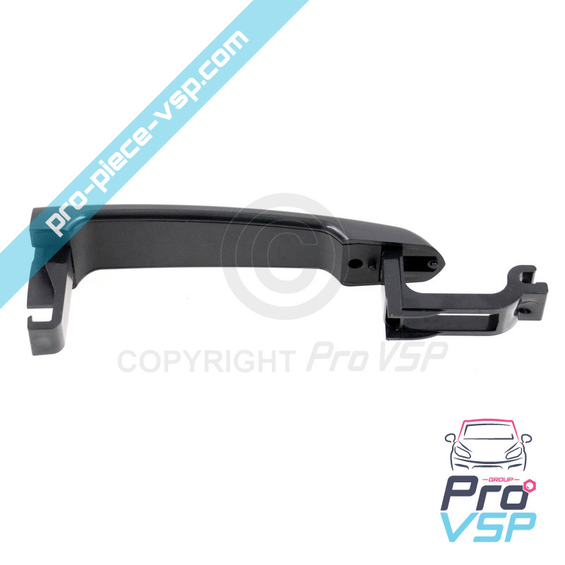 Black outdoor door handle