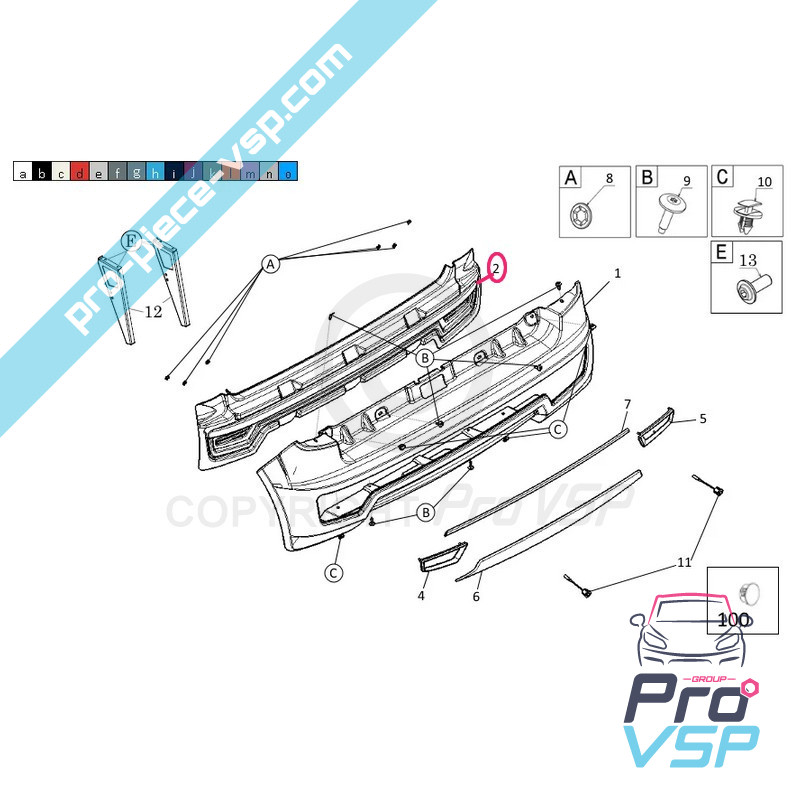 Rear bumper siding