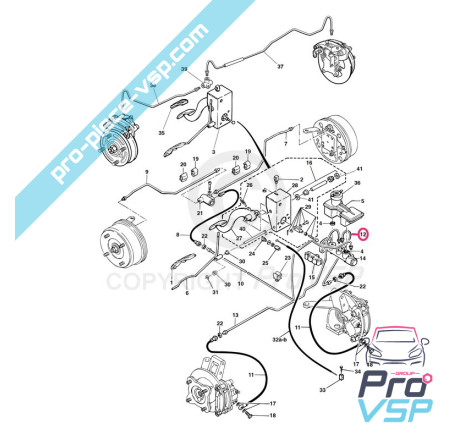 Front left brake hose