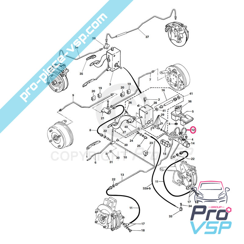 Front left brake hose