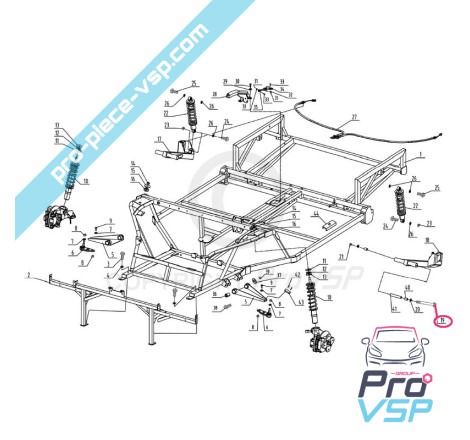 Rear arm screw