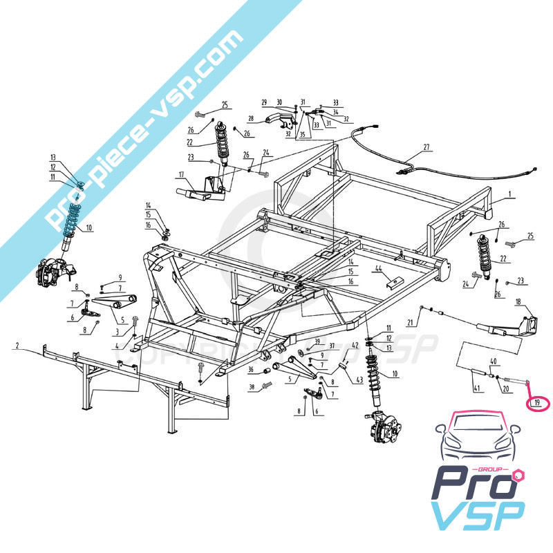 Rear arm screw