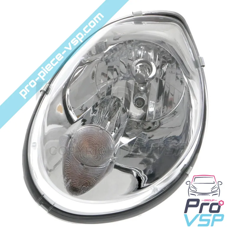 Left headlight (chrome bottom)