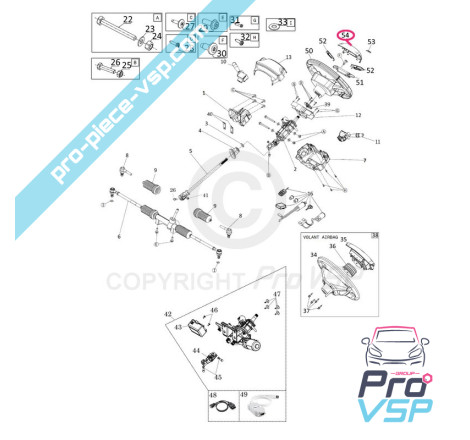 Steering wheel center