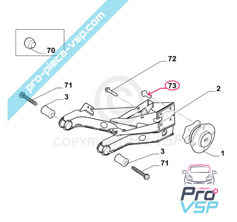 Rear hub screw