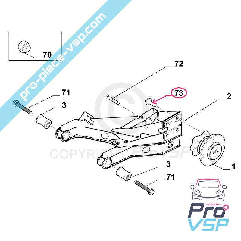 Rear hub screw