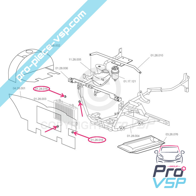 Bloc de radiator silențios