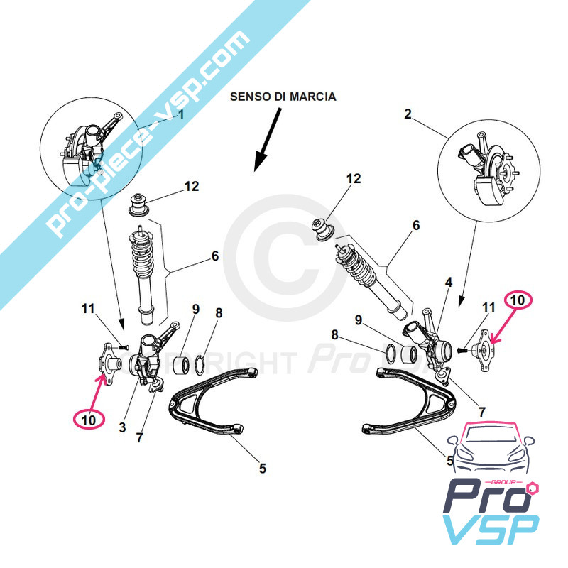 Front wheel hub