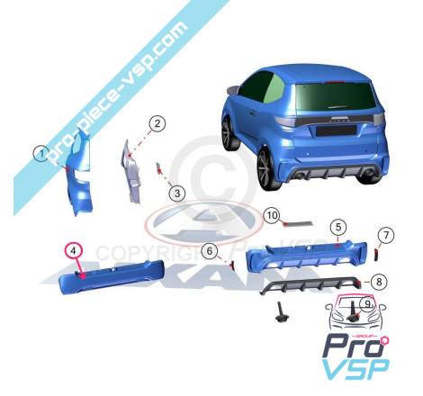 Rear bumper