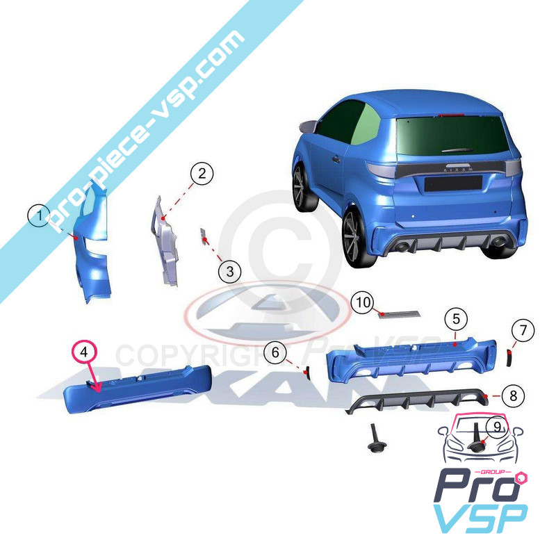 Rear bumper
