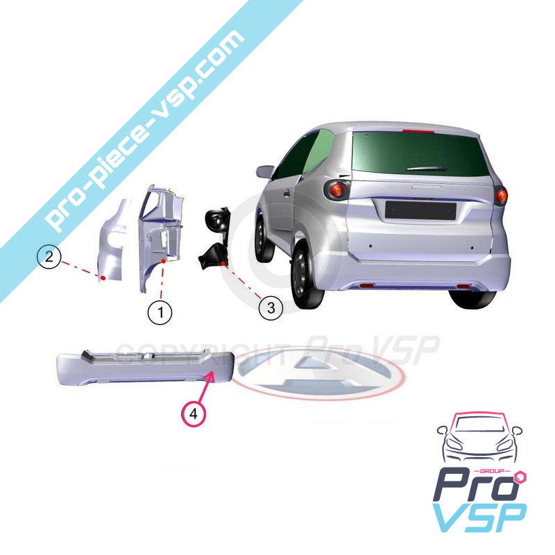 Rear bumper