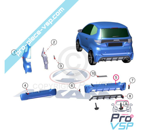 Rear bumper