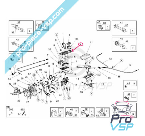 Copertura leva inverter