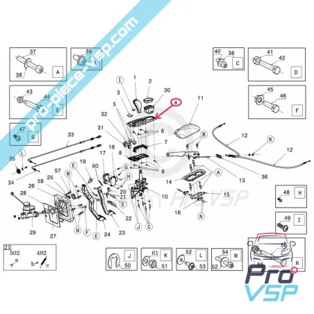 Copertura a leva dell'inverter