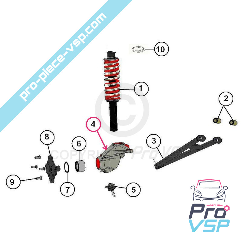 Left hub holder