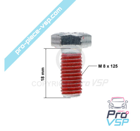 Front left support screw