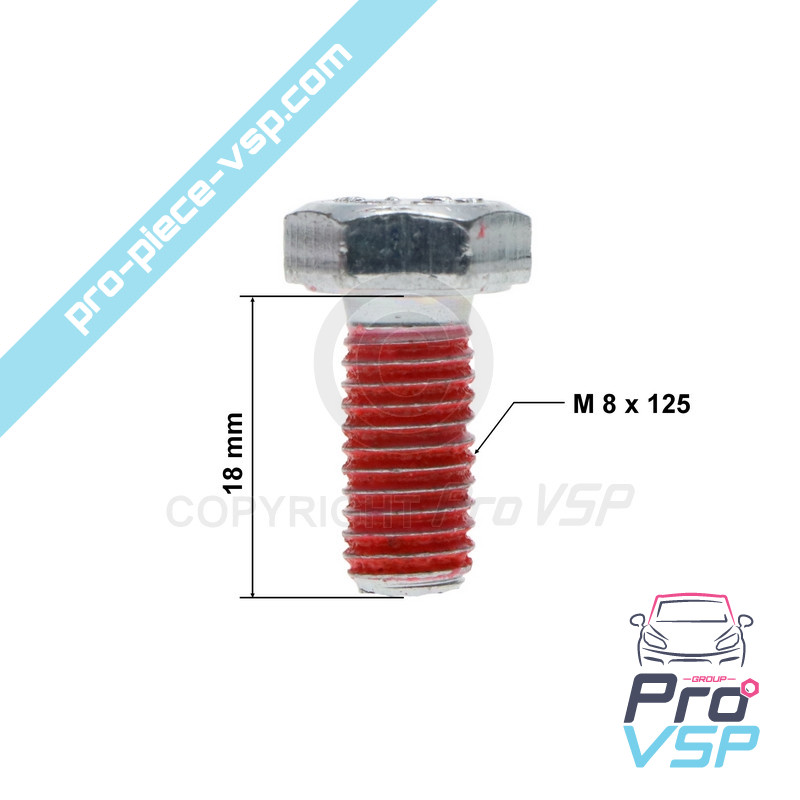 Front left support screw