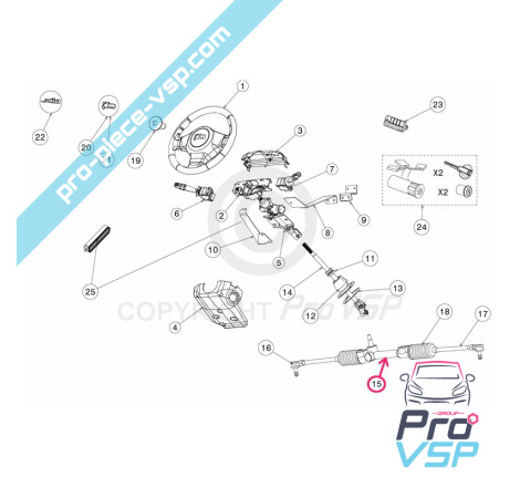 Steering rack
