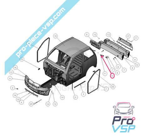 Fixing rear bumper
