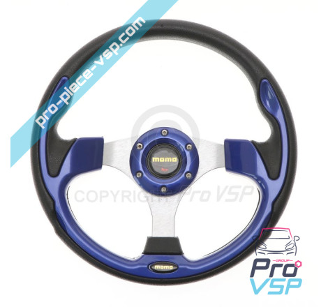 Blue tuning steering wheel